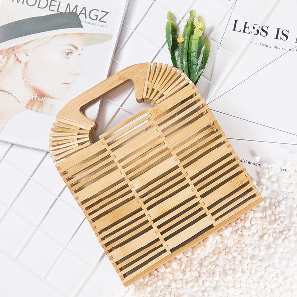 

lovevook bamboo bags women summer beach bags for travel bucket rattan straw luxury handbag women designer 2020 bohemia