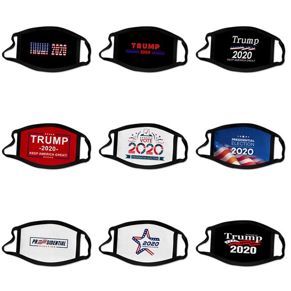 

ready trump face mask usa american president election cotton mouth trump 2020 letter printed facial protective er party designer trump #309, Black