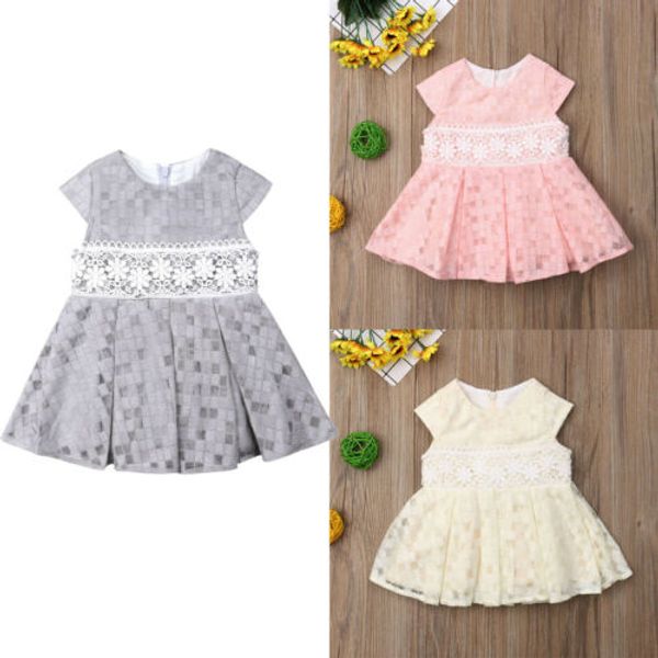 

pudcoco toddler baby girls tulle princess dress party pageant wedding birthday sleeveless dresses boho christening kids clothes, Red;yellow