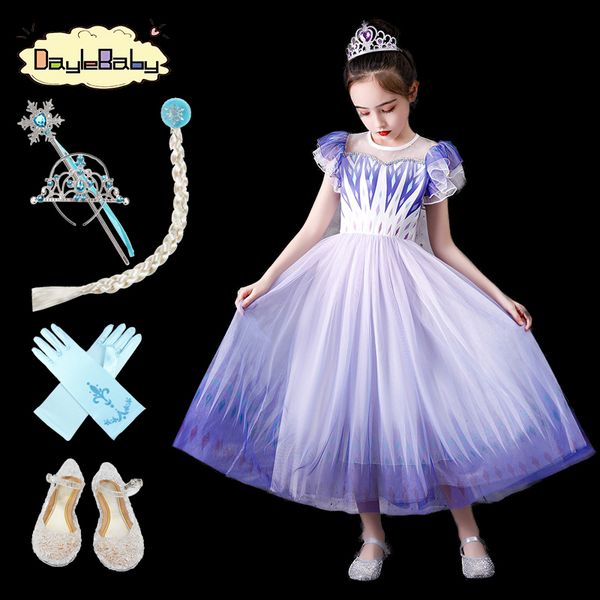 

snow queen 2 dress for girl white shining sequined carnival costume girls snow princess flying sleeve halloween dress, Red;yellow