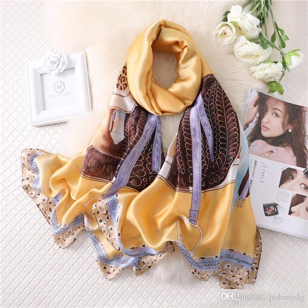 beautiful silk soft long scarf wrap shawl beach towel 100/% silk.
