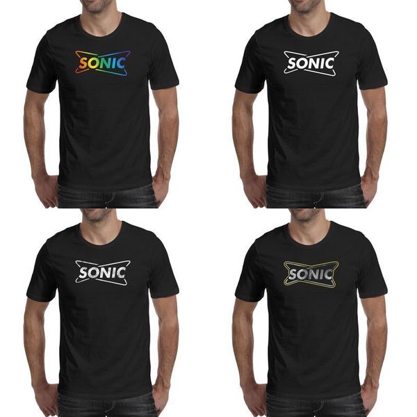

mens sonic drive in america gay pride rainbow fashion t shirt printing crazy cotton shirts humorous short sleeve tees menu white marble, White;black