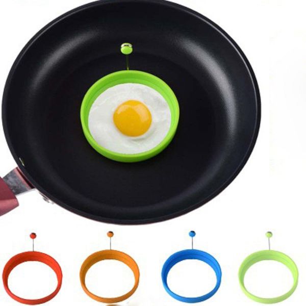 

non-stick kitchen silicone egg round diy colors 4 pan sanitary omelette temperature resistant pancake high mold supplies redrc
