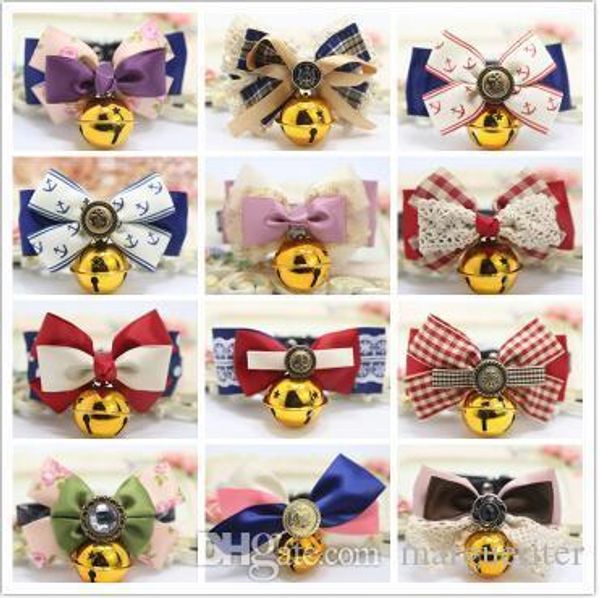 

adjustable pet dog cat bow tie cute dog bow necktie bell collar dog neck accessories lovely cat apparel