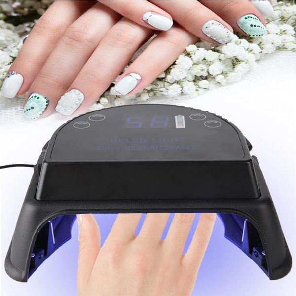 

professional 64w nail art dryer gel polish curing manicure intelligent nail lamp uv lamp