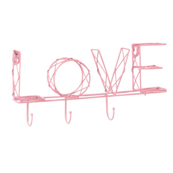 

hanging diy bedroom easy install wall mounted solid entryway organizer home office storage iron art letter decorative key holder