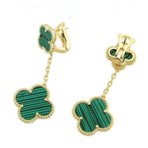 

version size double flower earrings fashion hoop earrings luxury designer jewelry women earrings fashion earings dhgate, Golden