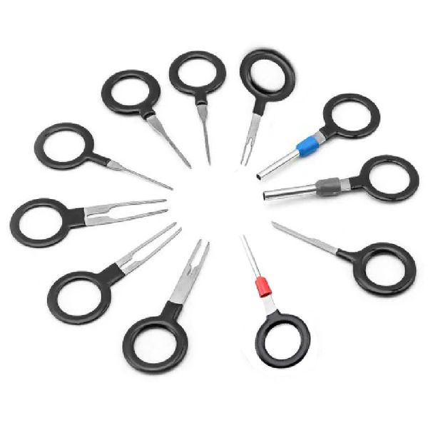 

11pcs car plug terminal pick removal repair tool black