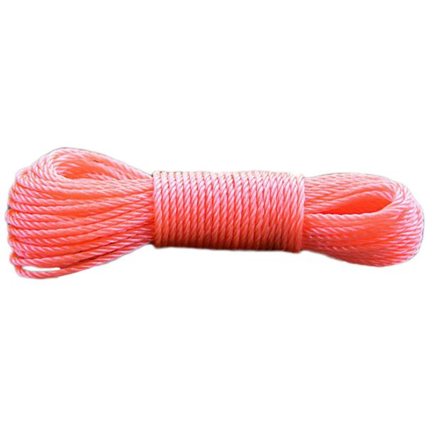 

new sale 10m/20m clotheslines long colored nylon rope climbing traction tying shade net rope clothesline garden supplies