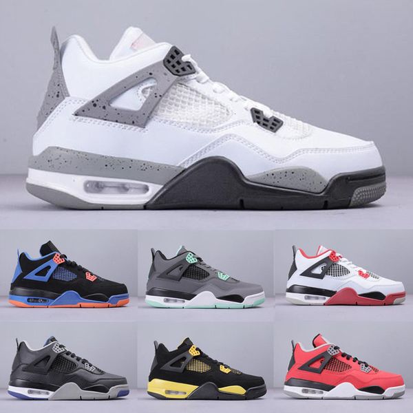 

классический jumpman 4 военный синий varsity red toro bravo black white mens basketball обувь высокого качества для спортивной обуви 4s крос
