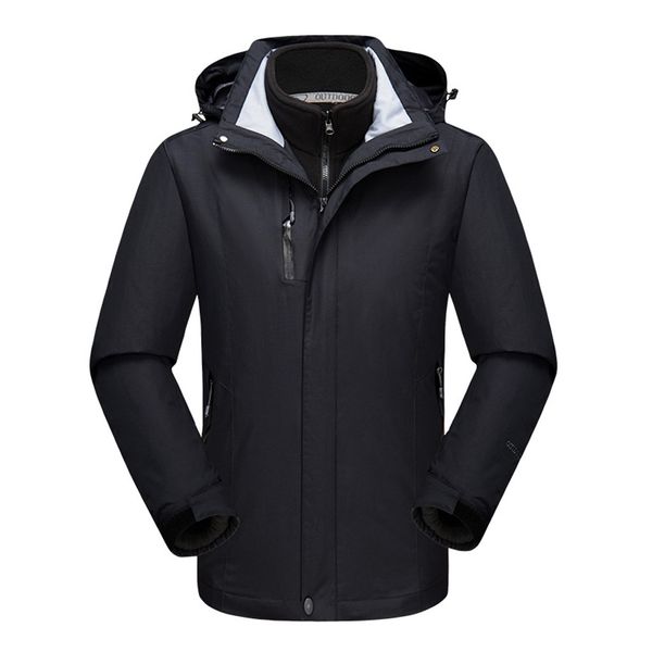 

casual hooded fleece winter jacket men windbreaker waterproof jacket sport outdoor coat softshell men corta vento mujer, Blue;black