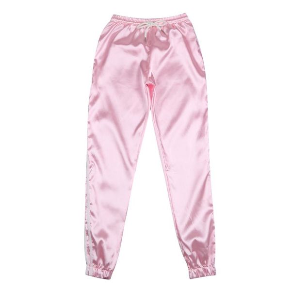 

women trousers long pants drawstring high waist stretch slim pencil casual elastic long trousers sports tracksuit pants, Black;white