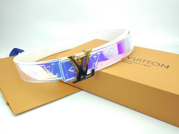 

the new 2020 fashion classic belt width is 3.8 cm men luxury belt designer belt brand 1i louis belt i1 trend, Blue;purple