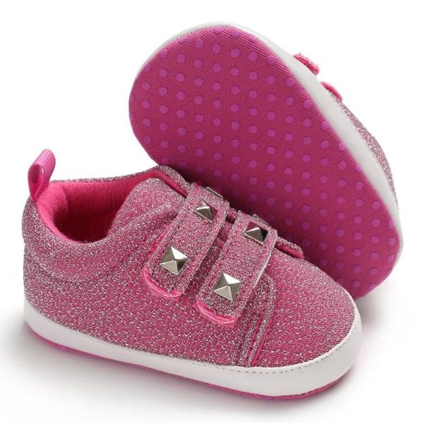 

baby girl boy shoes new summer breathable anti-slip rivet design pink shoes sneakers toddler soft soled first walkers 0-18m baby