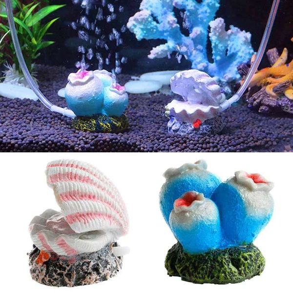 2020 Nice Aquarium Volcano Decoration Air Bubble Resin Coral