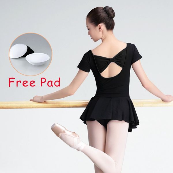 

girls black lycra cotton ballet dress costumes ballerina women's clothes for girls ballet dance wear s,m, l,xl, 2xl, Black;red