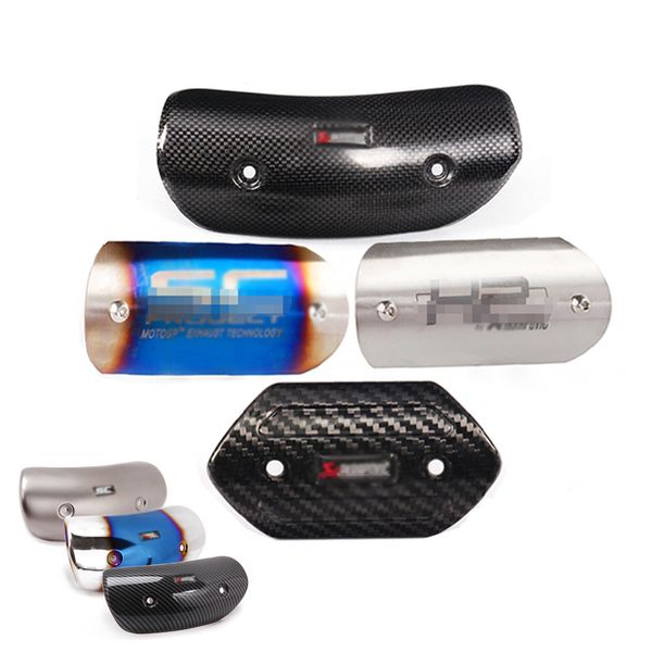 

motorcycle exhaust yoshimura akrapovic gp heat shield cover guard carbon fiber muffler anti-scalding protector