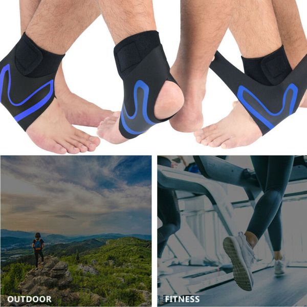 

ankle support strap brace bursitis plantar fascitis achilles tendon arthritis, Blue;black