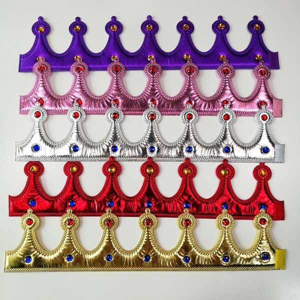

gold crown king queen princess fancy dress adjustable kids props cosplay party hats christmas halloween navidad wedding