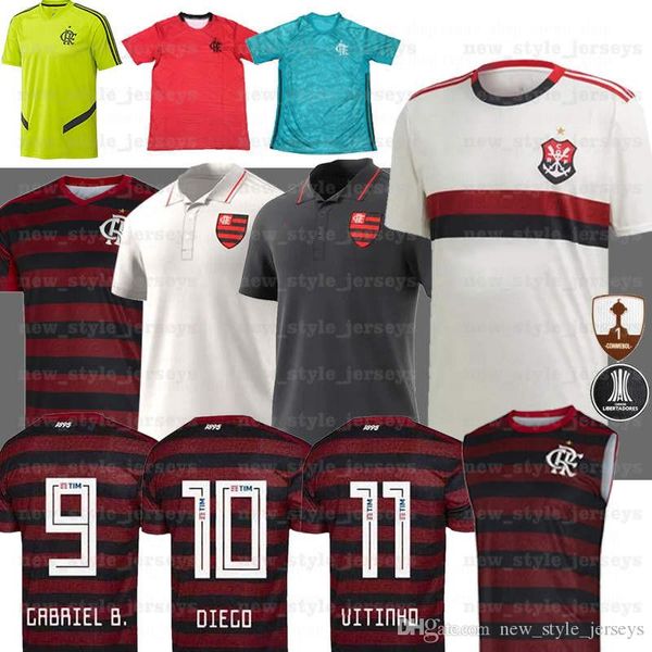 

2019 2020 cr flamengo camiseta de futebol guerrero diego ederson mancuello vinicius jr soccer jerseys jean lucas jean lucas, Black;yellow