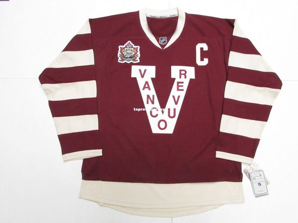 

custom trevor linden vancouver canucks 2014 heritage classic premier jersey stitch add any number any name mens hockey jersey xs-6xl, Black;red