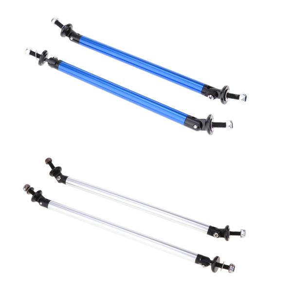 

4x adjustable universal front bumper lip splitter strut brace rods support bars