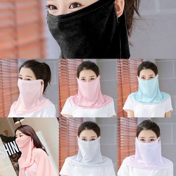 

mfodt fashion new cycling headwear mask blocking bandana scarf headband fishing hiking outdoor head scarf face shield, Black