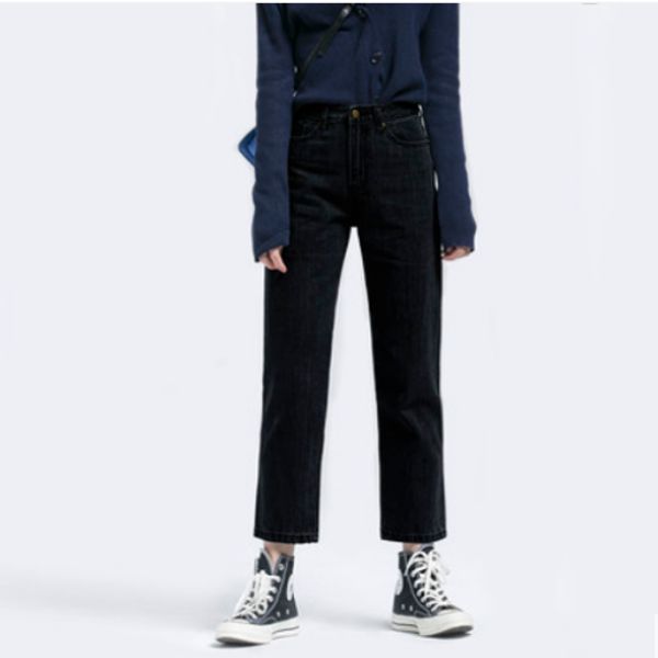 

черный поскольку прямые джинсы талии джинсы блудницы, Blue