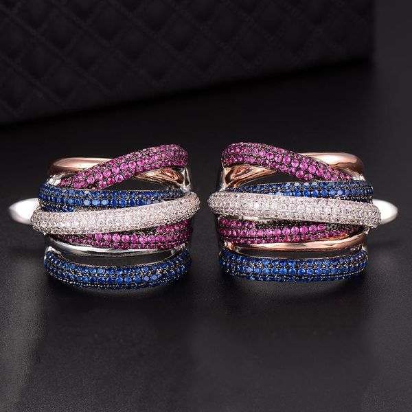 

hoop & huggie missvikki 2021 wedding dubai bridal earrings sweet sister friend lover gift for women cubic zircon, Golden;silver