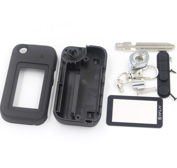 

starline a94 uncut blade fob case cover a94 folding car flip remote + glass