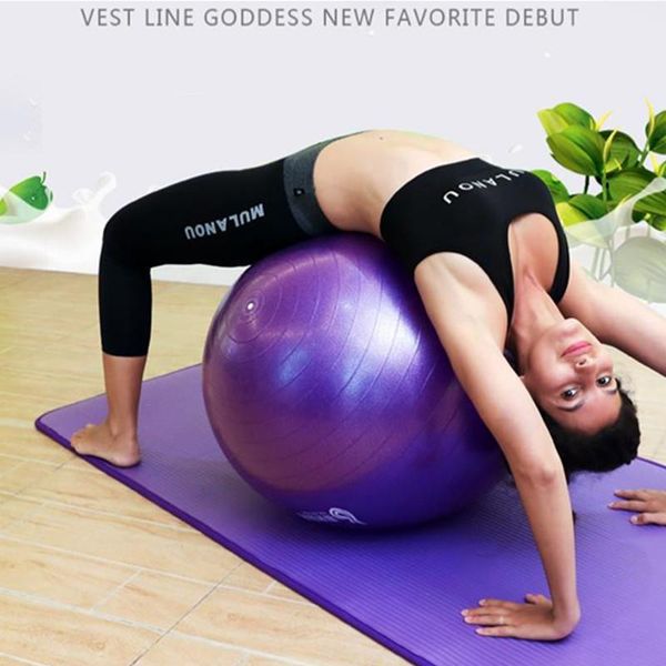 

45cm 55cm 65cm 75cm explosion-proof sports yoga ball pilates fitness gym balance exercise pilates yoga balls with inflator 20# fluut