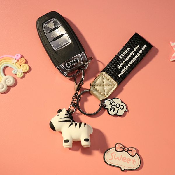 

новая мода прекрасный пони зебра лошадь брелок сумка шарм кулон carkey брелок творческие пары прерии животных оптом, Silver