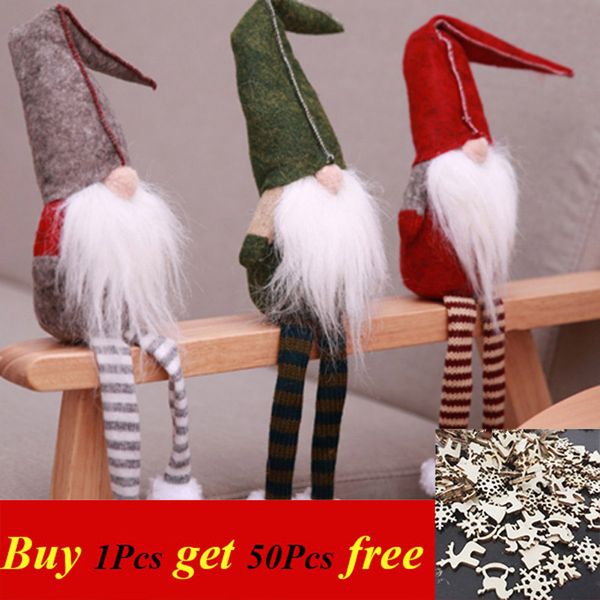 

2019 christmas santa claus doll christmas tree ornaments decoration for home xmas happy new year
