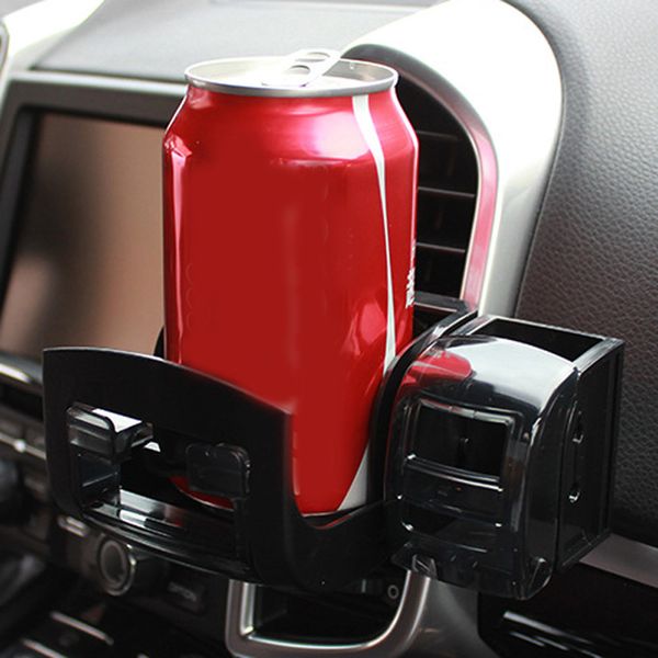 

2-in-1 multi-function car black dash mount cup drink holder phone storage box 1x