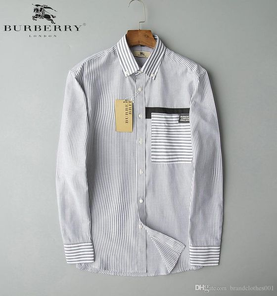 

brand mens designer long sleeve shirts firmate dress shirts fashion casual luxury shirt plaid shirt homme button up 0025, White;black