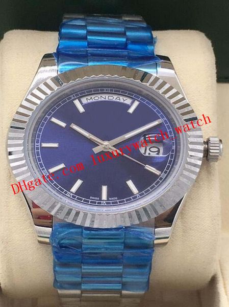 

luxury watches 118238 228235 228238 228206 index dial fluted bezel 41mm automatic mechanical fashion men's watch wristwatch, Slivery;brown