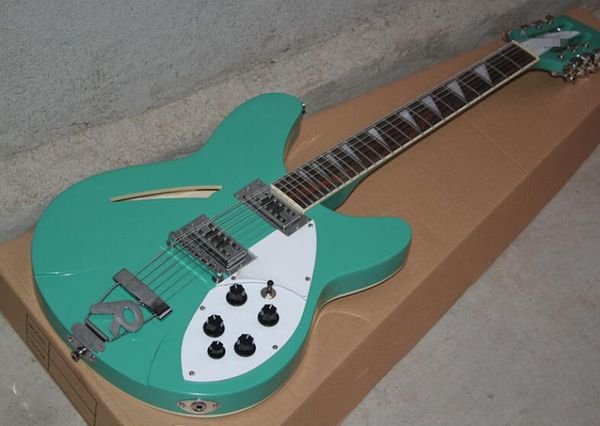 

model / 12 models of 12-string tucked egg green body, double strings, two pickups can be customized, ing