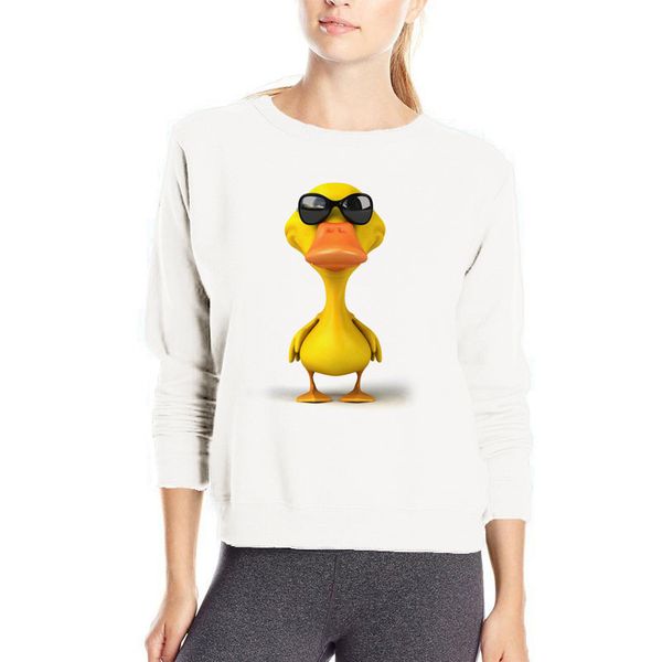 

new design 3d duck hoodies funny sweatshirt cotton clothes pullover casual hoody womens cute 3d duck hoodie outwear, Black