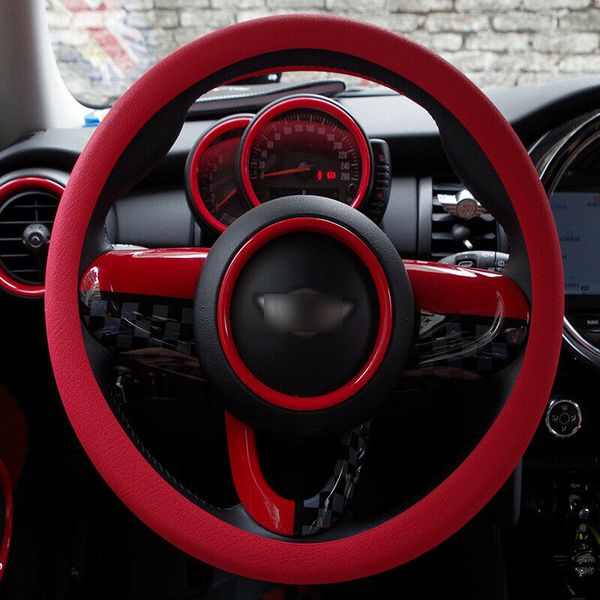 

red soft silicon skidproof odorless universal car steering wheel cover