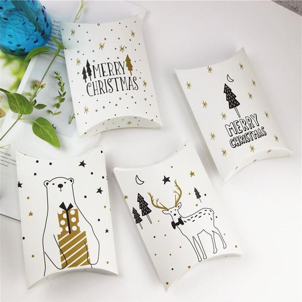

merry christmas candy gift boxes deer&xmas tree guests packaging boxes gift bag christmas party favors kids gift decor pillow