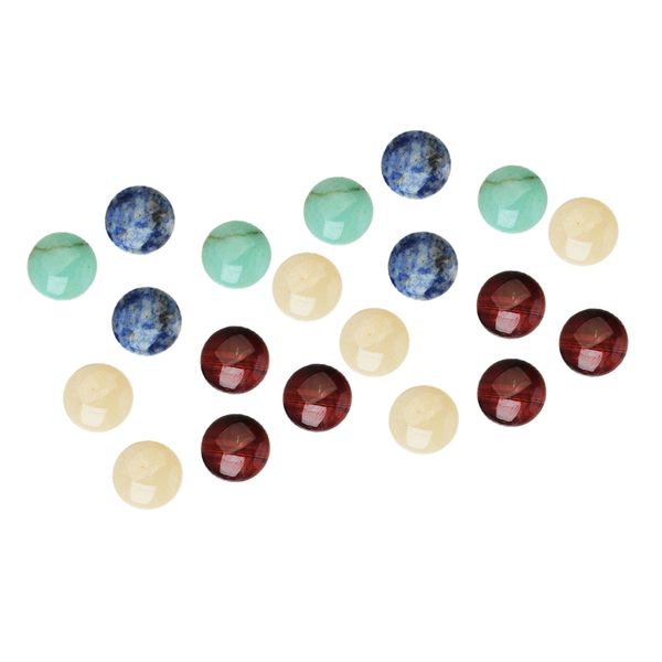 

20 pieces jewelry making 8mm half round gemstone cabochon stone diy charms