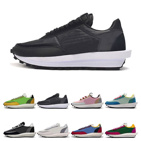 

new sacai ldv waffle running shoes for men women black white grey pine green gusto varsity blue mens trainers fashion sports sneakers
