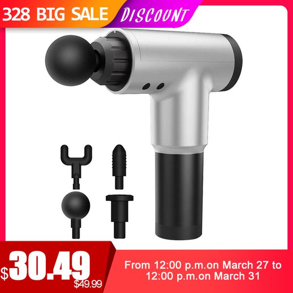 

massage gun muscle relaxation vibration fascial theragun deep tissue massager hypervolt percussion muscle stimulator 4 heads