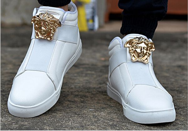 

Fa hion new brand medu a metal per onality men rock ca ual dance hoe comfortable high port hoe men running hoe zapato trainer