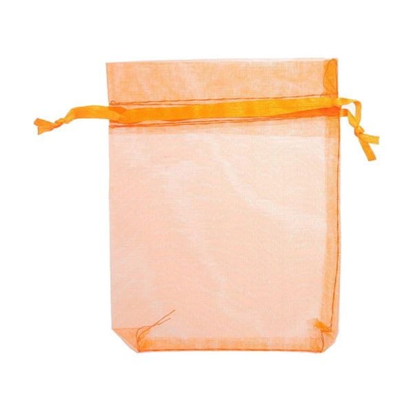 

100pcs 10x15cm mixed colors organza jewelry gift present x-mas pouch bags