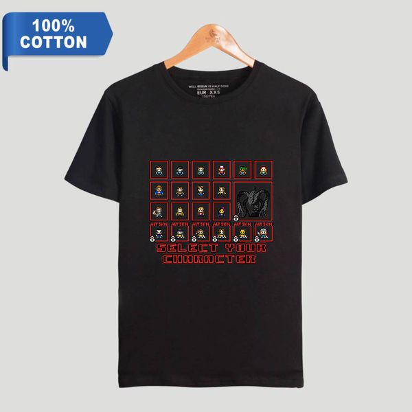 

2019 blame strange monogatari strange story leisure time trend pure cotton short sleeve t pity, Black