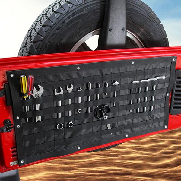 

multifunctional cloth car accessories tail door storage bags tool kit organizer camping mat for 2007-2018