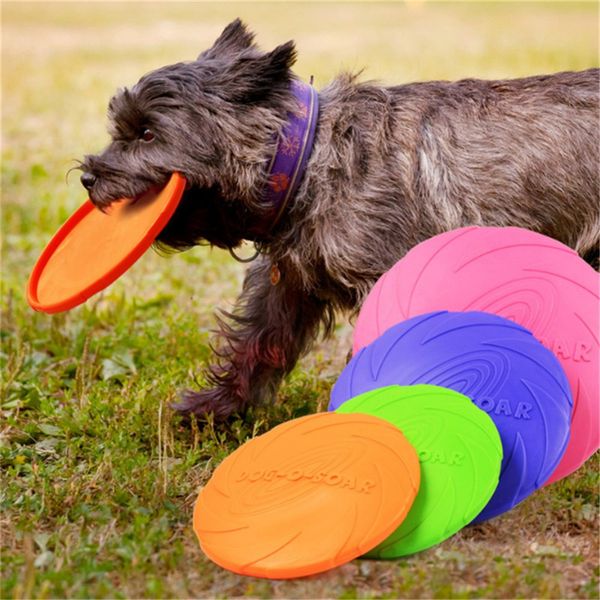 

frisbee dog training toys силиконовый fetch flyingby для собак 15см 18см