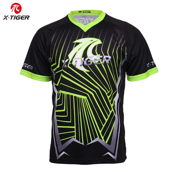 

x-tiger 100% polyester downhill jerseys mtb bike shirt motocross racing sports wear cycling jerseys short sleeve bike dh shirt, Black;red