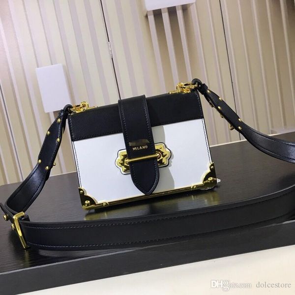 

designer luxury handbags purses pradda cahier leather shoulder bag metal hardware white leather women handbags prada
